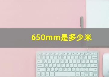 650mm是多少米