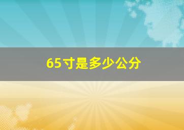 65寸是多少公分