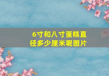 6寸和八寸蛋糕直径多少厘米呢图片