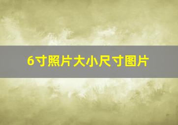 6寸照片大小尺寸图片