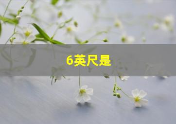 6英尺是