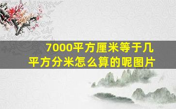 7000平方厘米等于几平方分米怎么算的呢图片