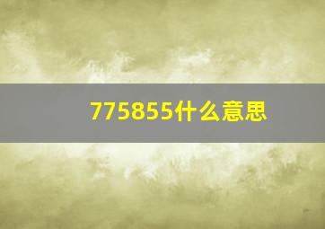 775855什么意思