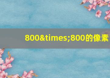 800×800的像素