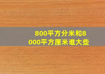 800平方分米和8000平方厘米谁大些