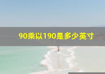 90乘以190是多少英寸