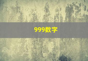 999数字