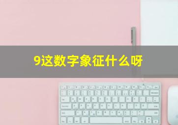 9这数字象征什么呀