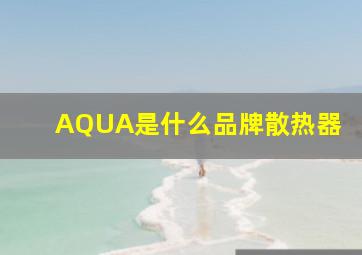 AQUA是什么品牌散热器