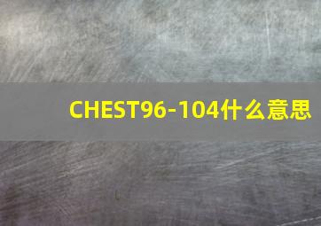 CHEST96-104什么意思