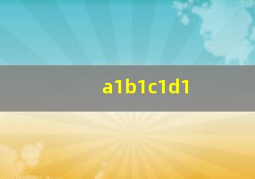 a1b1c1d1