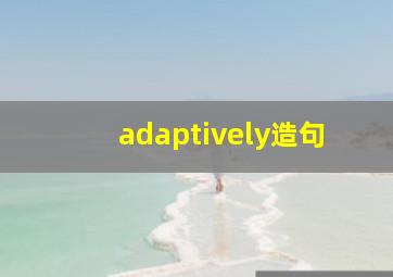 adaptively造句