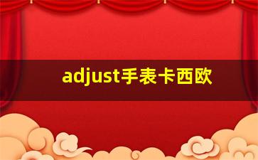 adjust手表卡西欧