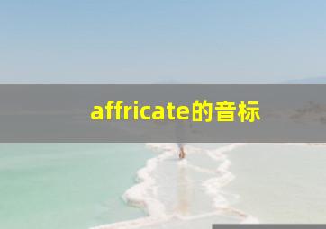 affricate的音标