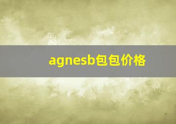 agnesb包包价格