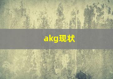 akg现状