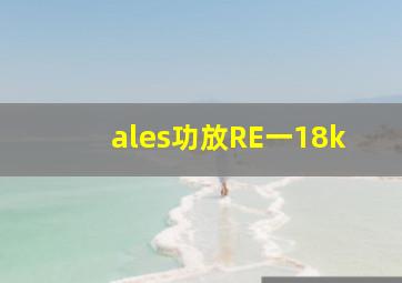 ales功放RE一18k