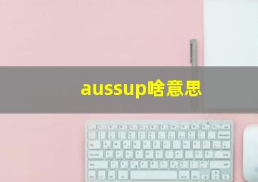 aussup啥意思