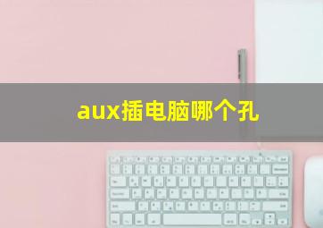 aux插电脑哪个孔