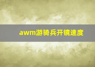 awm游骑兵开镜速度