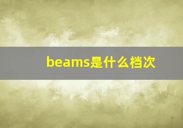 beams是什么档次