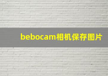 bebocam相机保存图片