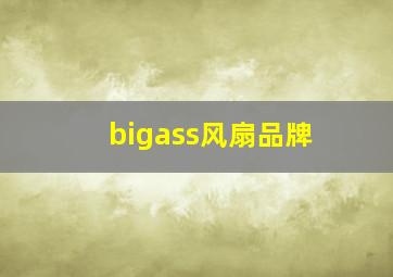 bigass风扇品牌