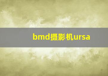 bmd摄影机ursa