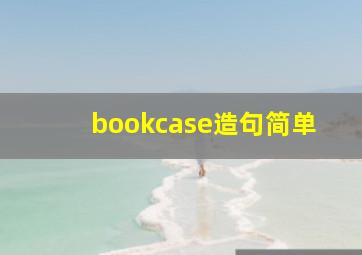 bookcase造句简单