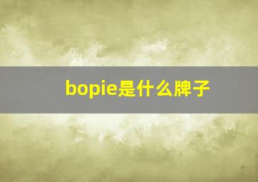 bopie是什么牌子