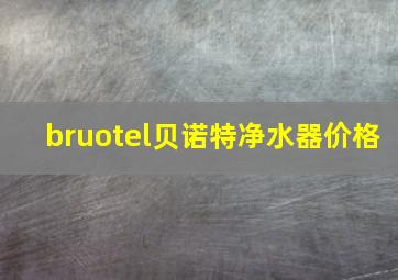 bruotel贝诺特净水器价格