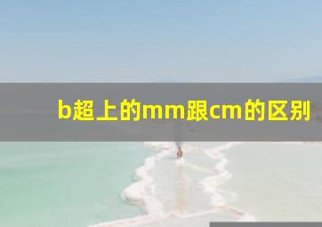 b超上的mm跟cm的区别