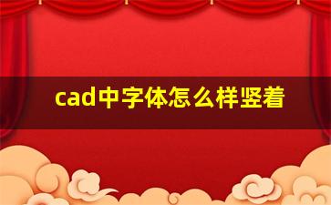 cad中字体怎么样竖着