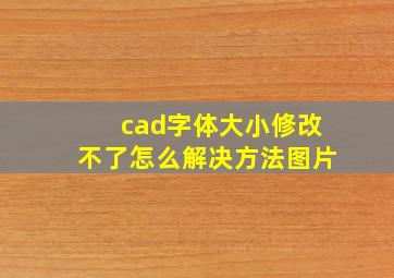 cad字体大小修改不了怎么解决方法图片