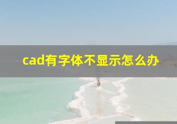 cad有字体不显示怎么办