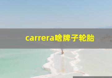 carrera啥牌子轮胎