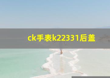 ck手表k22331后盖