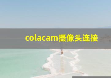 colacam摄像头连接