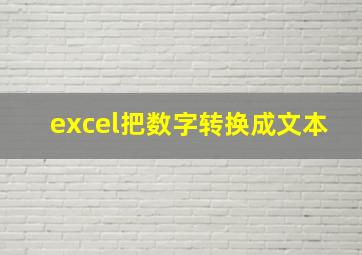 excel把数字转换成文本