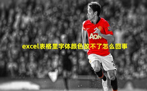 excel表格里字体颜色改不了怎么回事