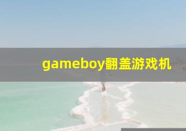 gameboy翻盖游戏机