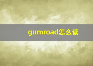 gumroad怎么读