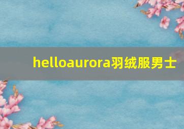 helloaurora羽绒服男士