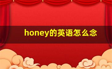 honey的英语怎么念