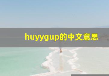 huyygup的中文意思