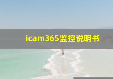 icam365监控说明书