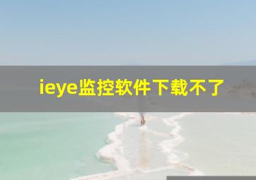 ieye监控软件下载不了