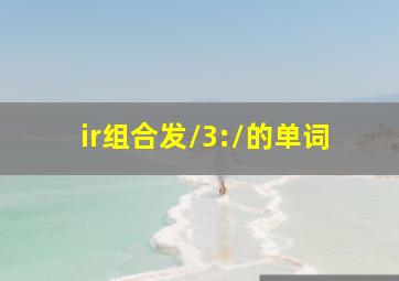 ir组合发/3:/的单词