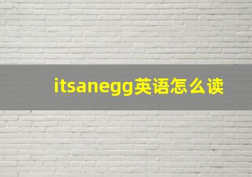 itsanegg英语怎么读