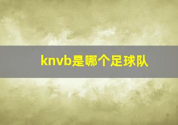 knvb是哪个足球队